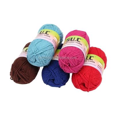 China Hand Knitting Wholesalers Hand Dyed Acrylic Blended Cotton Knitting Yarn for sale