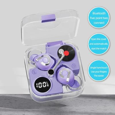 China Viable Design Mini Headsets Games Sports Headphones E89 Popular Sensor TWS Wireless Earbuds With Transparent Case for sale