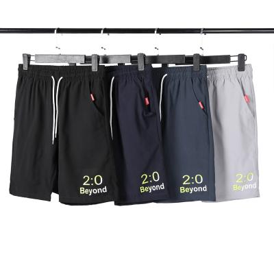 China Breathable Cropped Fit Plus Size Polyester Custom Logo Men Shorts Sporty Workout Summer for sale