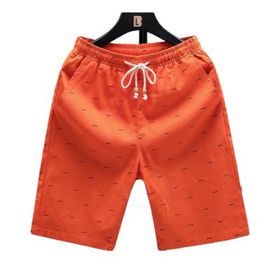 China Wholesale-Cotton Elastic Casual Gym Basketball Beach Color Fashion Anti-wrinkle Printing Custom Men's Shorts for sale