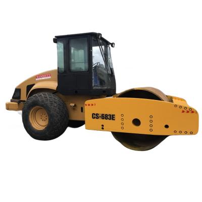 China energy & High quality mining single drum roller used crawler 18ton cs683e vibratory road roller for hot sale for sale