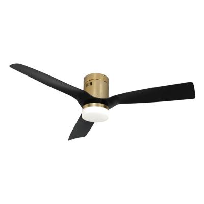 China 52inch Europe Style Remote Control Luxury Ceiling Fan For Home Decorative DC Ceiling Fan With LED Light for sale