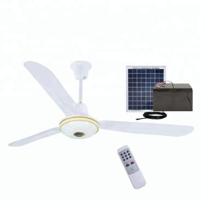 China With Light Energy Saving 12v Solar Powered Royal Pakistan PAK Ceiling Fan for sale