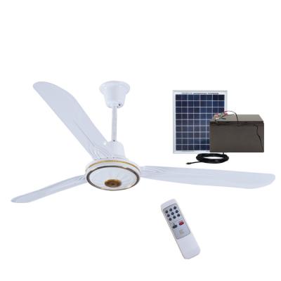 China National DC Motor Ceiling Fan Energy Saving 12v Solar Powered Ceiling Fan for sale