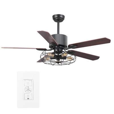 China Modern AC 52 Inch 5 Blades Plywood 120v Remote Control Item Antique Indoor Orient Using 5 Light Kits With Ceiling Fan for sale