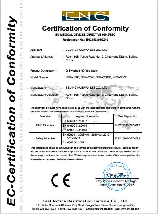  - Beijing Nubway S&T Co., Ltd