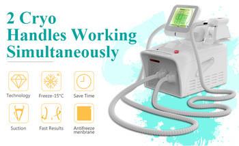 China 2020  hot sale 2 handles mini cryolipolysis fat freeze slimming machine with medical CE approval for sale