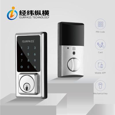 China TuyaSmart stainless steel APP Bluetooth USA deadbolt lock for smart home for sale