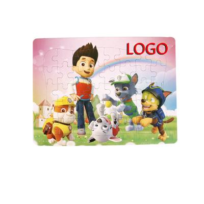 China Custom Paper Material Jigsaw Puzzles Environmental Friendly Cartoon Children Educational Toys Game For Children for sale