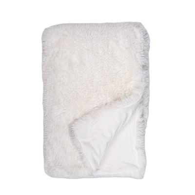 China Factory Outlet Sustainable Lovely Faux Fur Wool Fleece Baby Blanket For Winter for sale