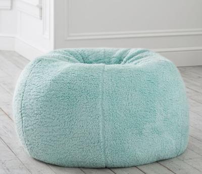 China Extended Plush Bean Bag Chair Memory Foam Ultra Soft Bean Bag Chair with Sherpa Cover for sale