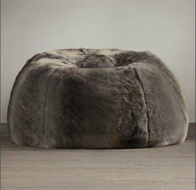 China (Size)New Adjustable Inflatable Air Bean Bag Chair Beach Faux Fur Bean Bag for sale