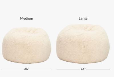 China 100%Polyester Sherpa Super Soft Bean Bag Chair Reclining Comfortable Bean Bag Chair For Teens for sale