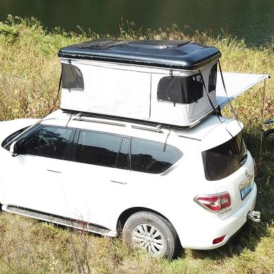 China Extended Type Best ABS+PC Shell Roof Top Tents With Hard Mesh Bag And Light Inner for sale