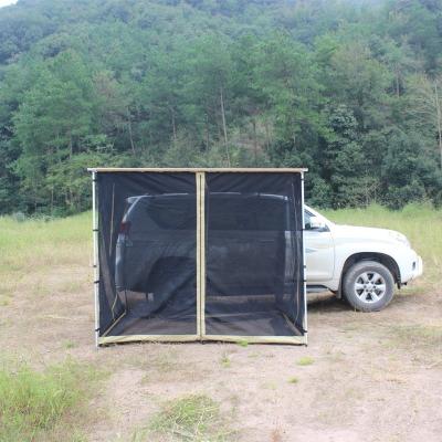 China 2018 Design 2x2m Rooftop Popular Outdoor Campervan Truck Tent Truck Tent Mesh Awning Top Wall for sale