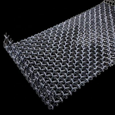 China High Carbon Plain Weave Metal Mesh Crimed Steel Wire Mesh For Mine for sale