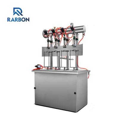 China Isobaric Filling 4 Nozzle Economic Pet Bottle Or Glass Bottle Isobaric Soda Water Filling Machine for sale