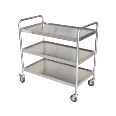 China Modern Desgin PROMETHEUS Room Three-Layer Hot Sales Hotel Room Kitchen Stainless Steel Serving Food Cart for sale