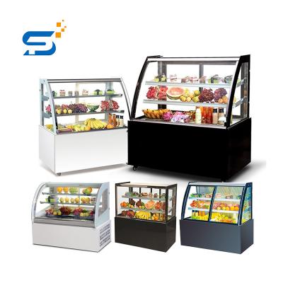 China Single-temperature PROMETHEUS factory direct sale commercial refrigerator cake refrigerator air-cooled display cabinet for sale