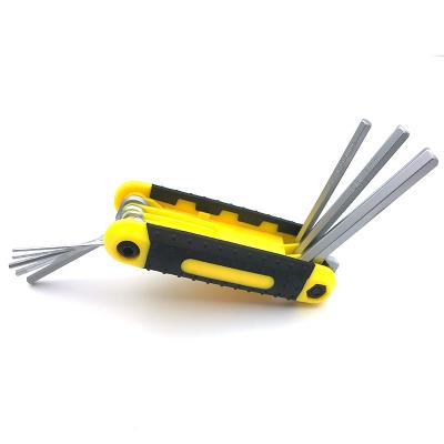 China Self Sensitive and Durable Foldable Metric Torx Allen Flat Head Wrench Set Allen Key Hex Key Spanner Tightening Multifunctional Wrench for sale