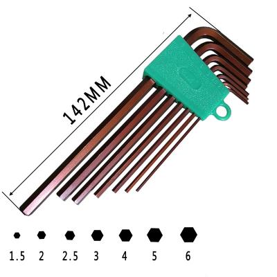 China Delicate And Durable Custom Hex Wrench S2 Hardened Stainless Allen Wrench Set Lengthen Plum Metric Flower for sale