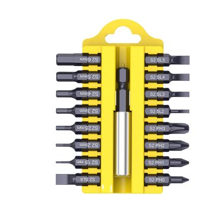 China High Quality Comfortable Handle Screwdriver Bit 17 Piece Extension Rod Hexagon Phillips Socket Special Screwdriver Bit for sale