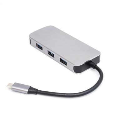 China Multiple USB-C Ports Support Plugs USB C Hub Adapter Super-Fast Multi-Function USB Hub Try Laptop Micro USB Charger for sale