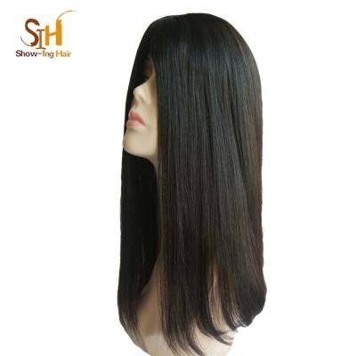 China New Hot Sale Natural Straight Natural Color Mongolian Hair Hair Topper for sale