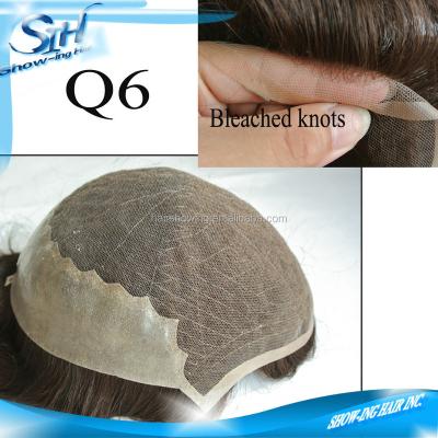 China Free French Lace Men's Style Q6 Hair System In Stock for sale