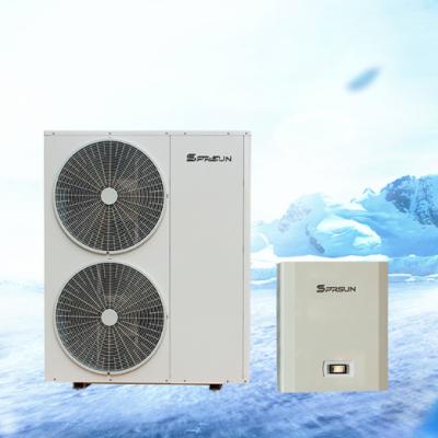 China Outdoor Sprsun 16.9KW A+++ Split EVI DC Inverter Heat Pump Water Heater Pump For Heating Cooling Hot Water for sale