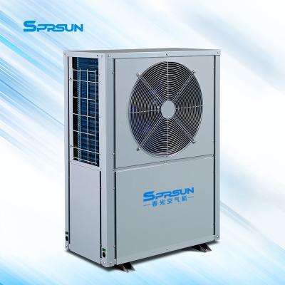 China Hotel CE TUV Approval Sprsun 8KW 9KW Air To Water Heat Pump Heating And Cooling For Europe Market for sale