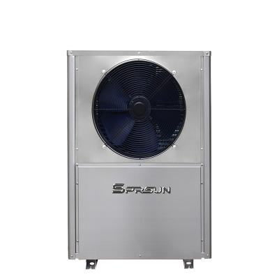 China Hotel Stainless Steel Material House 10.5KW 11KW Air Source Heat Pump Water Heater For House Heating for sale