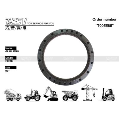 중국 099-0206 발굴기 스윙 링 기어 Caterpillar E120B 93T에 대한 쉬운 설치 판매용