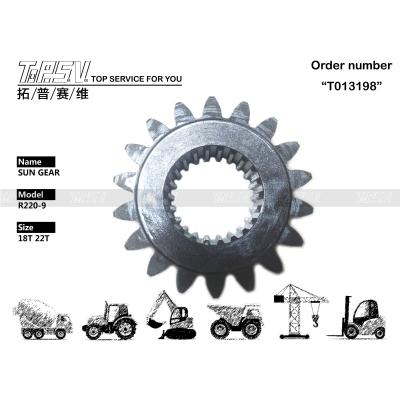 China Black R220-9 Excavator Swing 1Stage Final Drive Gear Steel 39Q6-12320 for sale