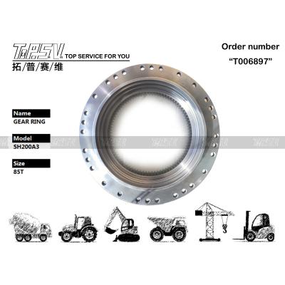 China SK250 Excavator Travel Inner Gear Ring LQ15V00007S078 High Availability for sale