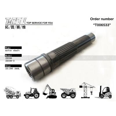 China Steel Excavator Hydraulic Piston Rod 2047884 ZX330-3 Excavator Travel Motor Shaft for sale