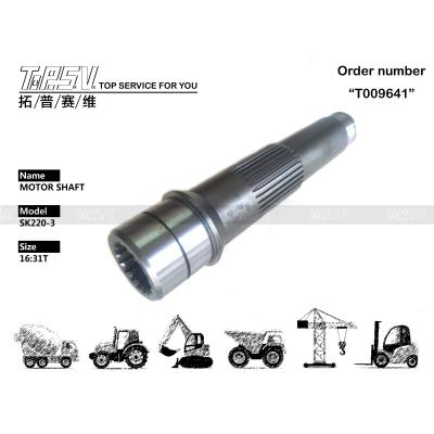 Cina SK220-3 Excavator Travel Final Drive Shaft 2441U739S1 con acciaio forgiato in vendita