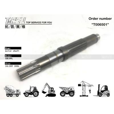 China KOMATSU GM18VL Excavator Travel Motor Shaft Black TZ269B2002-00 16:20T for sale