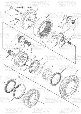 China Dependable 350-0452 E315D Excavator Travel Drive Catalog Motor Parts Excavator Swing Reducer for sale