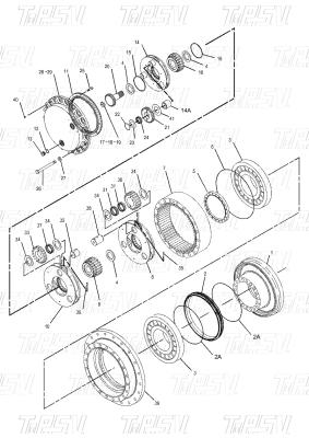 China 191-2682 E325C Excavator Travel Drive Catalog Assemblies Black Steel Hydraulic Motor Retrofittable for sale