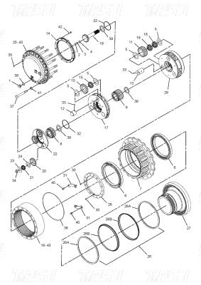 China Hydraulic Swing and Travel Motor Drives For 227-6116 E325C Excavators Travel Drive Catalog for sale