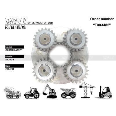 중국 플래네타리 적도기 중공용 SK200-8 발굴기 스윙 1단계 운반기 ASSY 중공용 건설 작업용 판매용