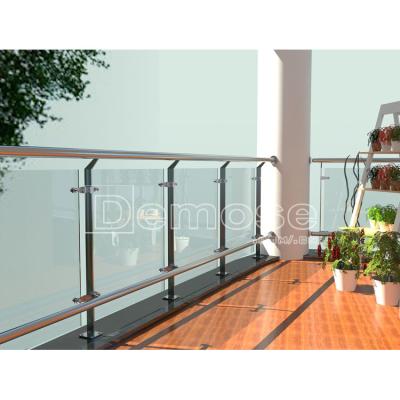 China modern stair railing/indoor french fence balcony/glass balustrade for sale