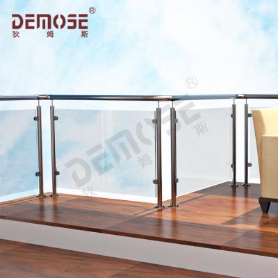 China Modern glass balustrade low price stainless steel manufacturer steel glass balustrade for sale