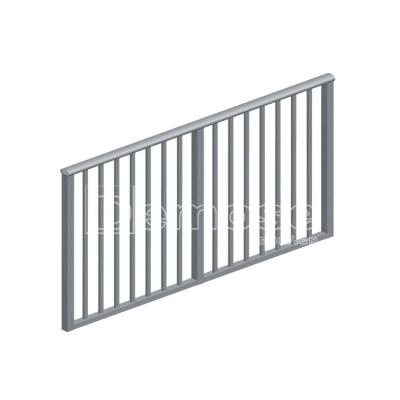 China Traditional Balcony Aluminum Square Pipe Railings And Railings Ail Design for sale