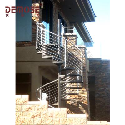 China small modern outdoor spiral staircase/prefab stainless spiral staircase for sale