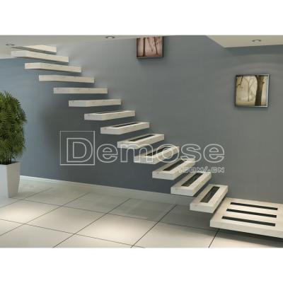 China Modern Floating Marble Staircase Steps Prefab Stairs Design for sale