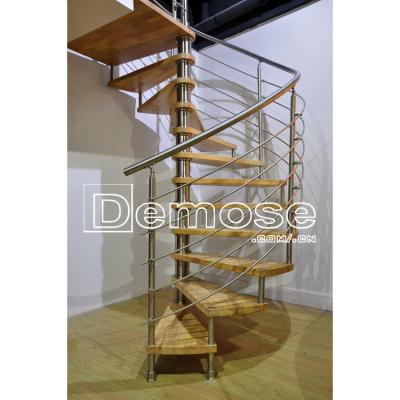 China Indoor round stairs&semi spiral staircase&steel stairs price for sale