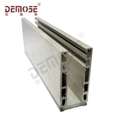 China Modern Buried Geosyncline Cavity Aluminum Grooved Tube For Demose Stair Handrail for sale