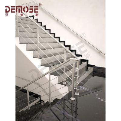 China Modern Rope Balustrade | indoor decorative stair railing for sale